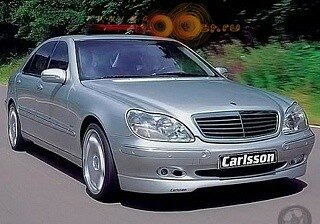 Накладка на передний бампер CARLSSON W220