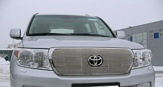 Накладка на решетку радиатора d10 Toyota Land Cruiser 200 2007-2012