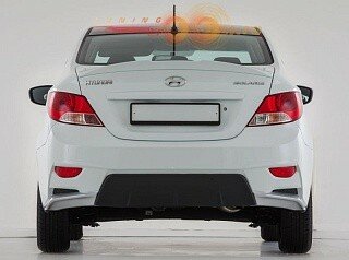 Спойлер лип АТН Hyundai Solaris