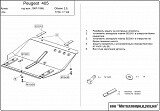 Защита картера и КПП для 405 (1992 - 1996)