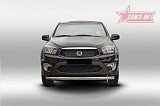 Защита переднего бампера труба d76 Ssang Yong Action Sport (2012-н.в.)