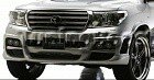 Передний бампер Black Bison Toyota Land Cruiser 200 (2007-2012)