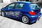 Накладки на пороги SAMURAI Peugeot 307 (2001-2008)