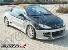 Накладки на пороги Auto R Peugeot 206 CC (2000-2007)