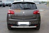 Защита заднего бампера d76/42 верхняя Peugeot 4008 (2012-н.в.)