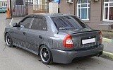 Накладки на пороги Sport Hyundai Accent