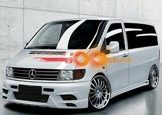 Накладки на пороги Mercedes V-KLASSEN/ VITO (638) (1996- 2003)