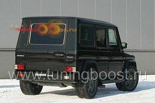 Бампер задний BRABUS GV-12 W463