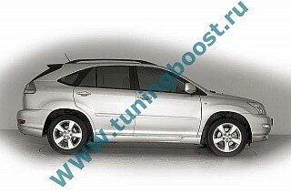 Накладки на пороги Crossfire Lexus RX 2/Toyota Harrier