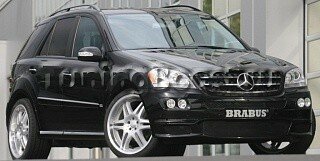 Накладка на передний бампер BRABUS W164