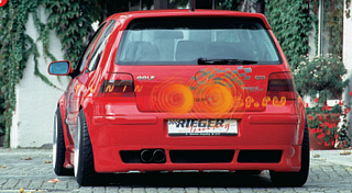 Накладка на задний бампер Rieger Volkswagen GOLF 4 (1997-2003)