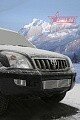 Декоративный элемент воздухозаборника d10 (9 трубочек) хром Toyota Land Cruiser Prado 120 (2004- 2009)