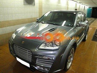 Накладки на передние фары Porsсhe Cayenne 957 (2007-2010 facelift)