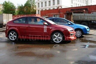 Накладки на пороги Sniper Ford Focus 2 MK2 (2004-2011)