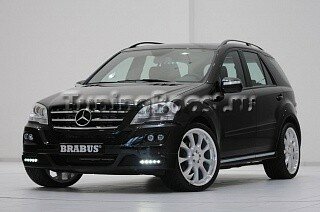 Накладка на передний бампер BRABUS W164