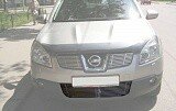 Накладка на решетку бампера d10 Nissan Qashqai (2007-2010)